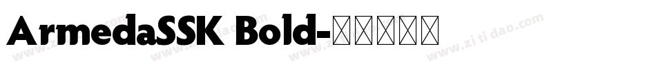 ArmedaSSK Bold字体转换